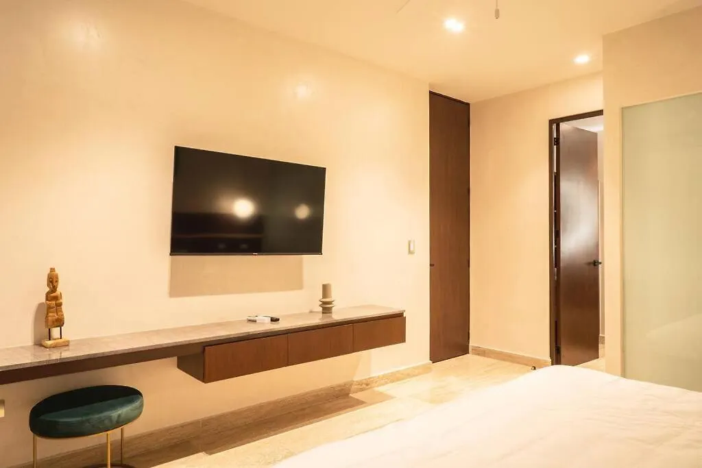 Appartement Stylish Tulum Retreat For 6, Near Everything